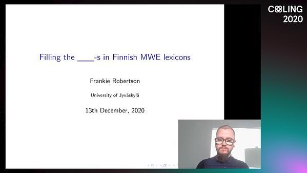 Filling the ___-s in Finnish MWE lexicons