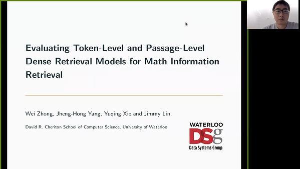 Evaluating Token-Level and Passage-Level Dense Retrieval Models for Math Information Retrieval