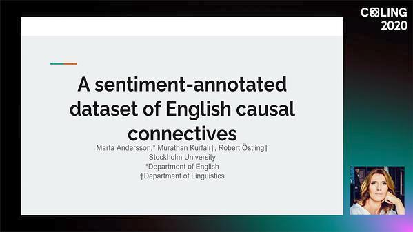 A sentiment-annotated dataset of English causal connectives