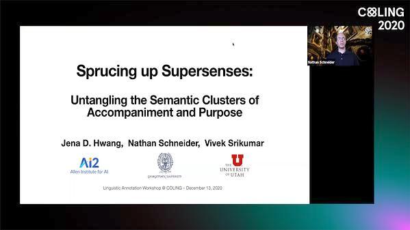 Sprucing up Supersenses:  Untangling the Semantic Clusters of Accompaniment and Purpose