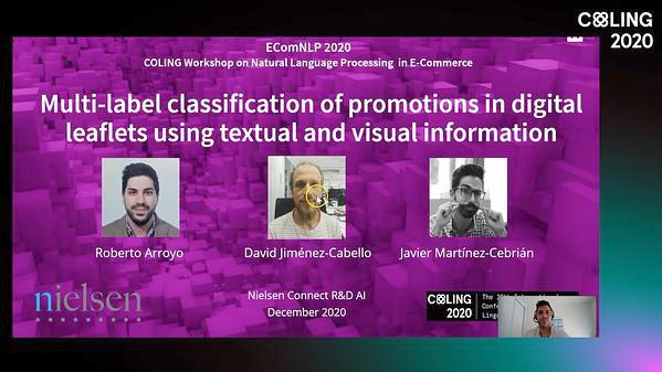 Multi-label classification of promotions in digital leaflets using textual and visual information