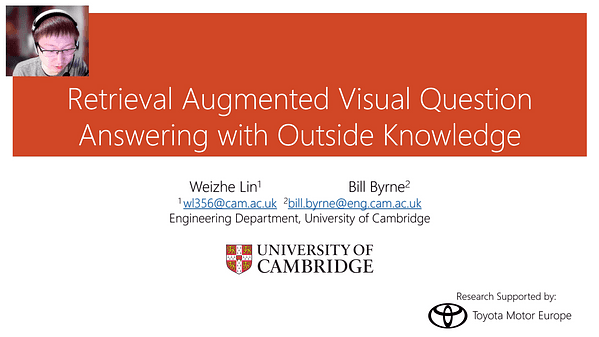 Retrieval Augmented Visual Question Answering with Outside Knowledge