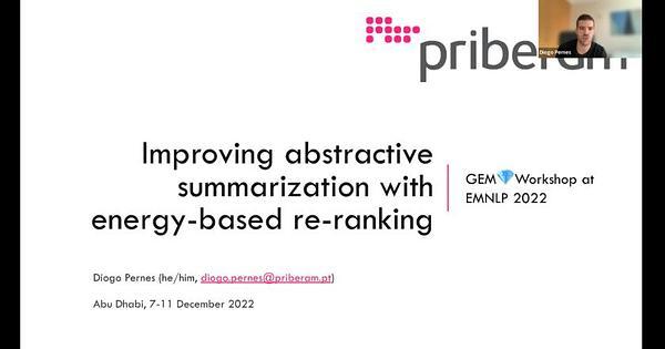 Improving abstractive summarization with energy-based re-ranking
