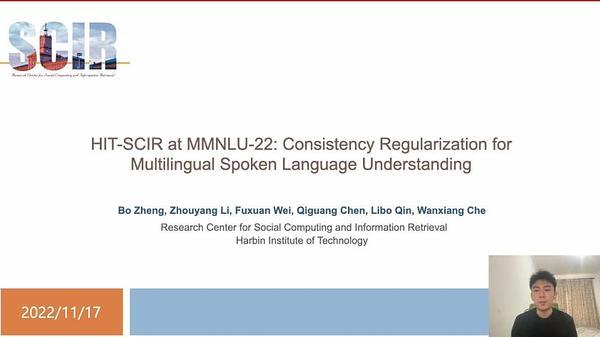 HIT-SCIR at MMNLU-22: Consistency Regularization for Multilingual Spoken Language Understanding