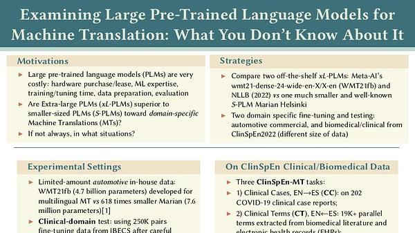 Examining Large Pre-Trained Language Models for Machine Translation: What You Don't Know about It