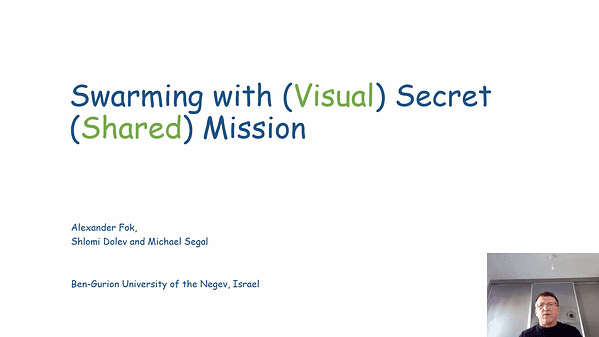 Swarming with (Visual) Secret (Shared) Mission