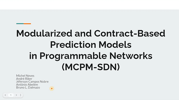 Modularized and Contract-Based Prediction Models in Programable Networks