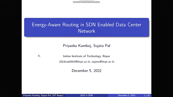 Energy-Aware Routing in SDN Enabled Data Center Network