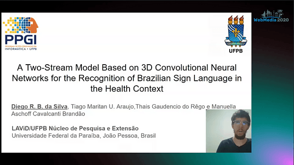 A Two-Stream Model Based on 3D Convolutional Neural Networks for the Recognition of Brazilian Sign Language in the Health Context
