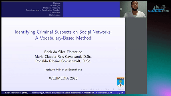 Identifying Criminal Suspects on Social Networks: A Vocabulary-Based Method