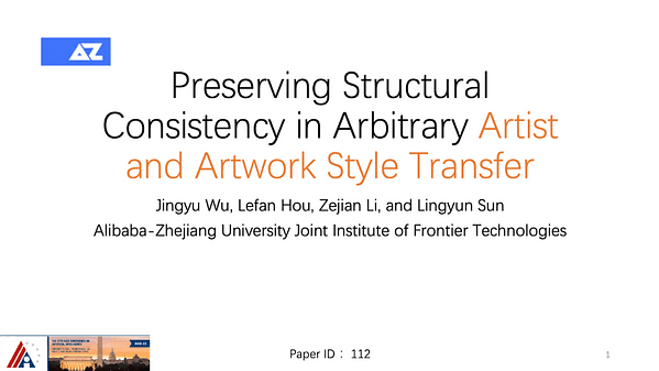 Preserving Structural Consistency in Arbitrary Artist and Artwork Style Transfer