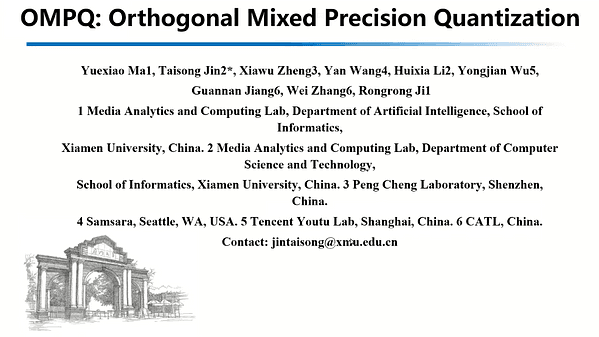 OMPQ: Orthogonal Mixed Precision Quantization