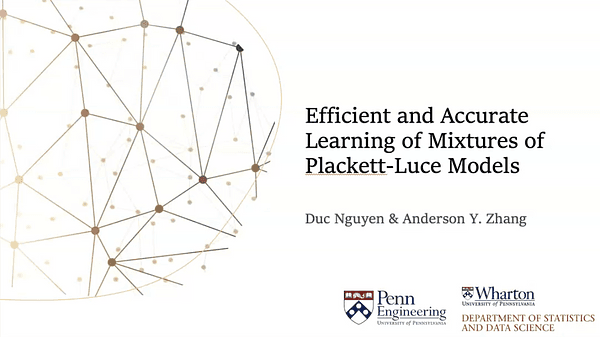 Efficient and Accurate Learning of Mixtures of Plackett-Luce Models