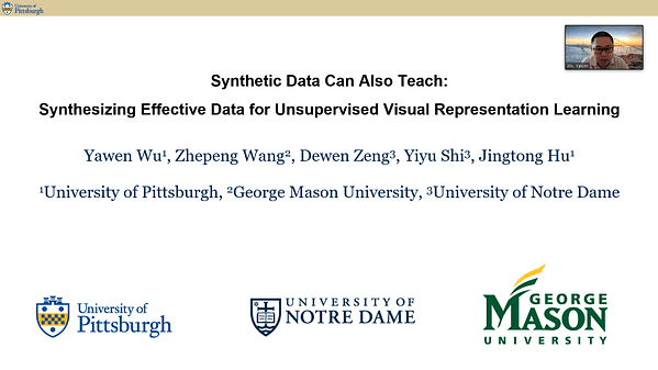 Synthetic Data Can Also Teach: Synthesizing Effective Data for Unsupervised Visual Representation Learning