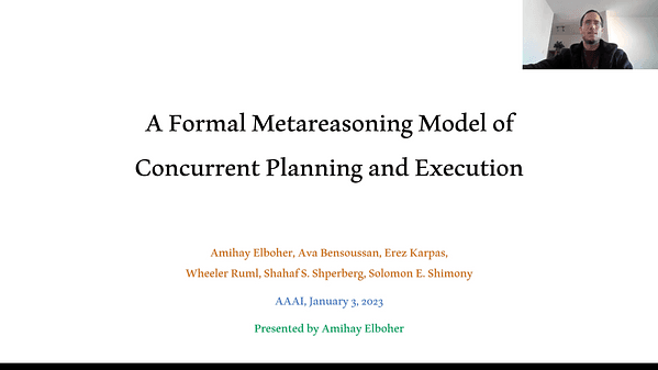 A Formal Metareasoning Model of Concurrent Planning and Execution