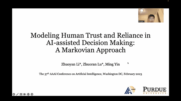 Modeling Human Trust and Reliance in AI-assisted Decision Making: A Markovian Approach