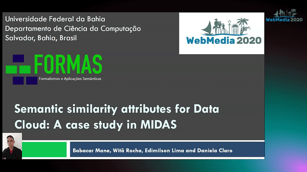 Semantic similarity attributes for Data Cloud: A case study in MIDAS