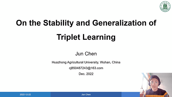 On the Stability and Generalization of Triplet Learning