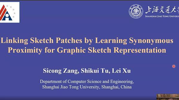 Linking Sketch Patches by Learning Synonymous Proximity for Graphic Sketch Representation