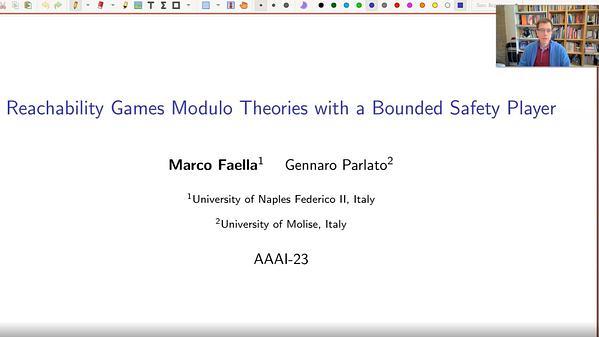 Reachability Games Modulo Theories with a Bounded Safety Player