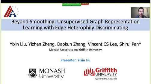 Beyond Smoothing: Unsupervised Graph Representation Learning with Edge Heterophily Discriminating