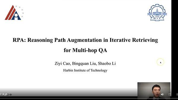 RPA: Reasoning Path Augmentation in Iterative Retrieving for Multi-hop QA