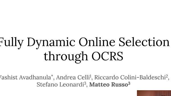 Fully Dynamic Online Selection through Online Contention Resolution Schemes
