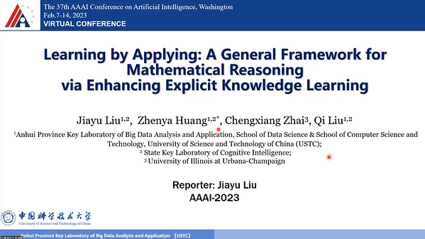 Learning by Applying: A General Framework for Mathematical Reasoning via Enhancing Explicit Knowledge Learning