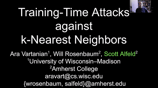 Training-Time Attacks Against k-Nearest Neighbors