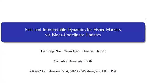 Fast and Interpretable Dynamics for Fisher Markets via Block-Coordinate Updates