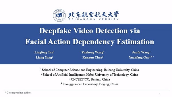 Deepfake Video Detection via Facial Action Dependencies Estimation