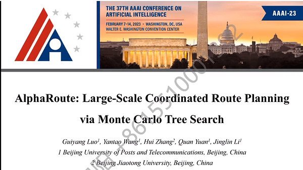 AlphaRoute: Large-Scale Coordinated Route Planning via Monte Carlo Tree Search