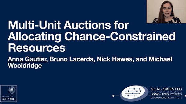 Multi-Unit Auctions for Allocating Chance-Constrained Resources