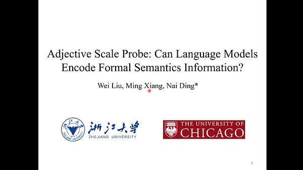 Adjective Scale Probe: Can Language Models Encode Formal Semantics Information?