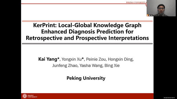 KerPrint: Local-Global Knowledge Graph Enhanced Diagnosis Prediction for Retrospective and Prospective Interpretations