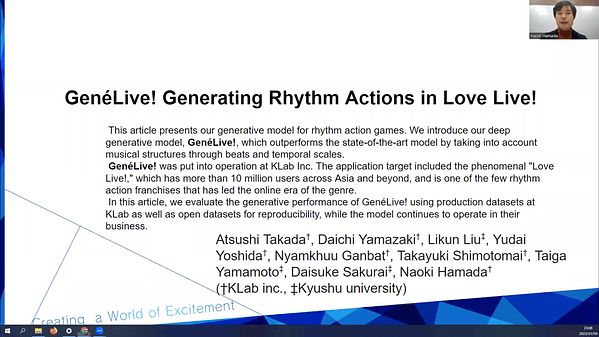 Gen√©Live! Generating Rhythm Actions in Love Live!