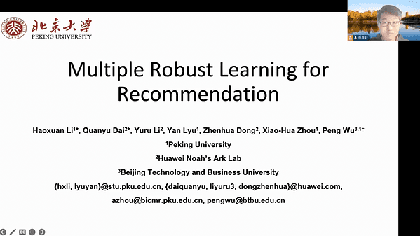 Multiple Robust Learning for Recommendation