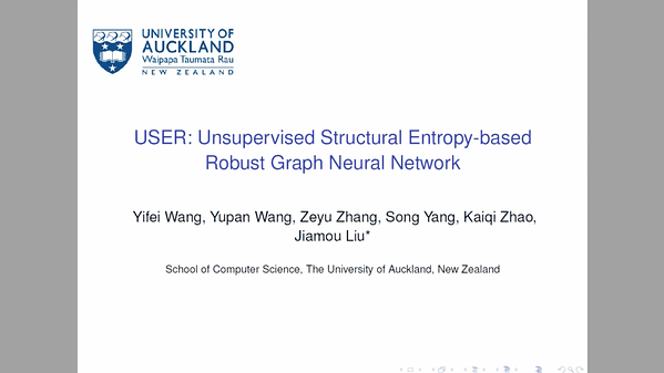 USER: Unsupervised Structural Entropy-based Robust Graph Neural Network