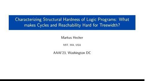 Characterizing Structural Hardness of Logic Programs: What makes Cycles and Reachability Hard for Treewidth?