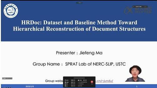 HRDoc: Dataset and Baseline Method Toward Hierarchical Reconstruction of Document Structures