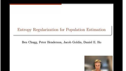 Entropy Regularization for Population Estimation