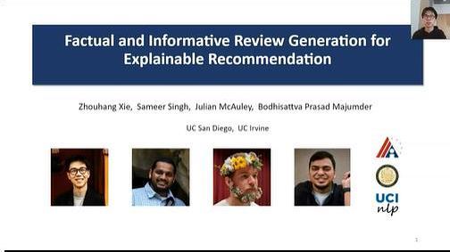 Factual and Informative Review Generation for Explainable Recommendation