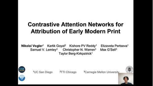 Contrastive Attention Networks for Attribution of Early Modern Print