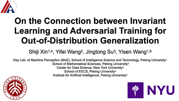 On the Connection between Invariant Learning and Adversarial Training for Out-of-Distribution Generalization