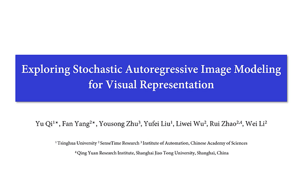 Exploring Stochastic Autoregressive Image Modeling for Visual Representation