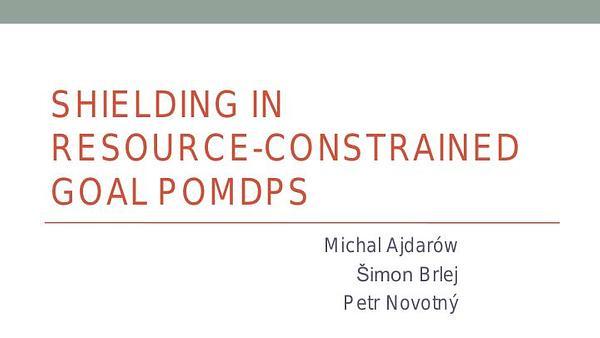 Shielding in Resource-Constrained Goal POMDPs