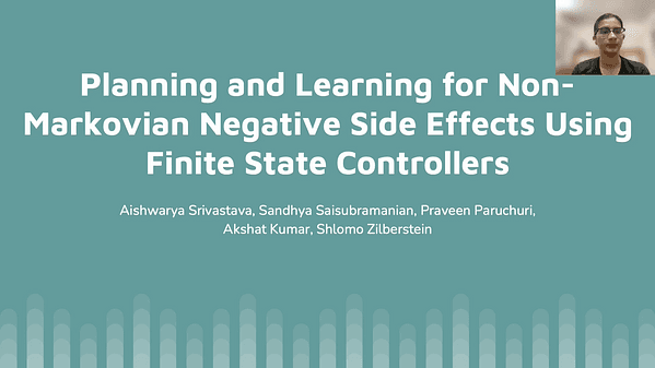 Planning and Learning for Non-Markovian Negative Side Effects Using Finite State Controllers