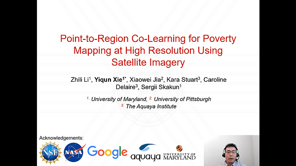 Point-to-Region Co-Learning for Poverty Mapping at High Resolution Using Satellite Imagery