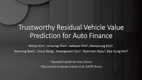Trustworthy Residual Vehicle Value Prediction for Auto Finance