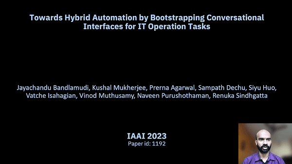 Towards Hybrid Automation by Bootstrapping Conversational Interfaces for IT Operation Tasks